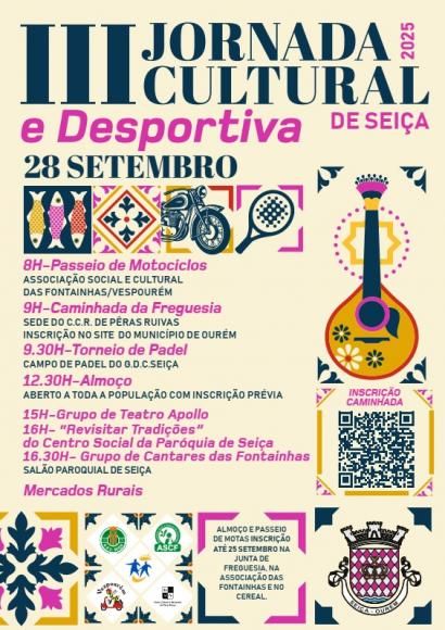 III Jornada Cultural e Desportiva de Seiça  - 28 de Setembro 2025